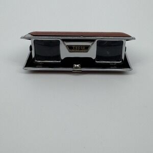 Vintage TASCO Opera Glasses Coated Lens Compact Binoculars BrownIsh Case Retro